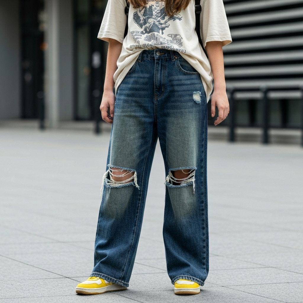 Baggy Wide Leg Jeans